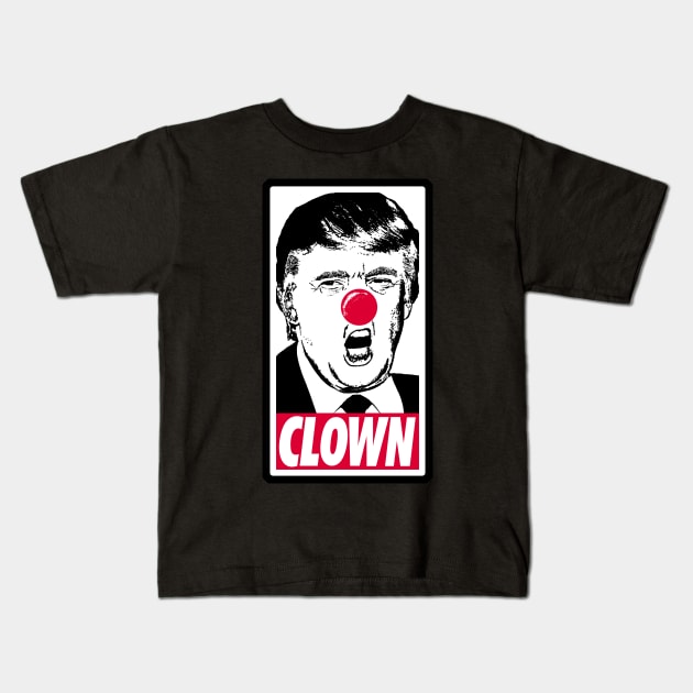 Trump Clown Kids T-Shirt by mockfu